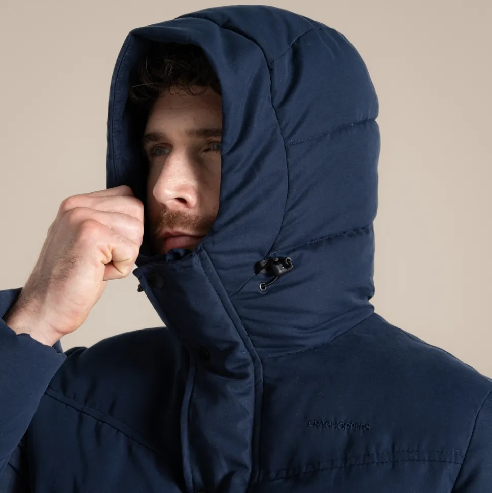 Aaron Kapuzenjacke mit daunengleichem Effekt für Herren | Blue Navy