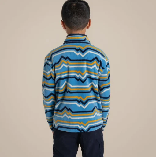 Bachas Half Zip Fleece für Kinder | Bright Sky Print