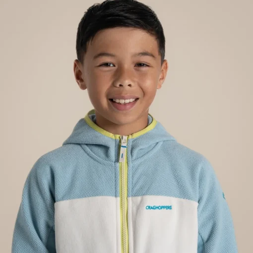 Bindloe Fleecejacke mit Kapuze für Kinder | Sky Blue