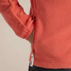 Bindloe Fleecejacke mit Kapuze für Kinder | Dusky Hibiscus / Deep Coral