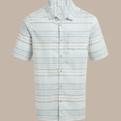 Cartwright-Kurzarmhemd für Herren | Niagara Blue Stripe