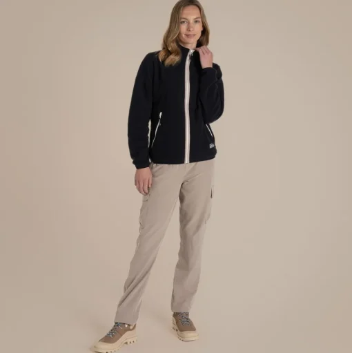 CO2 Renu Fleece mit durchgehendem Reißverschluss für Damen | Black