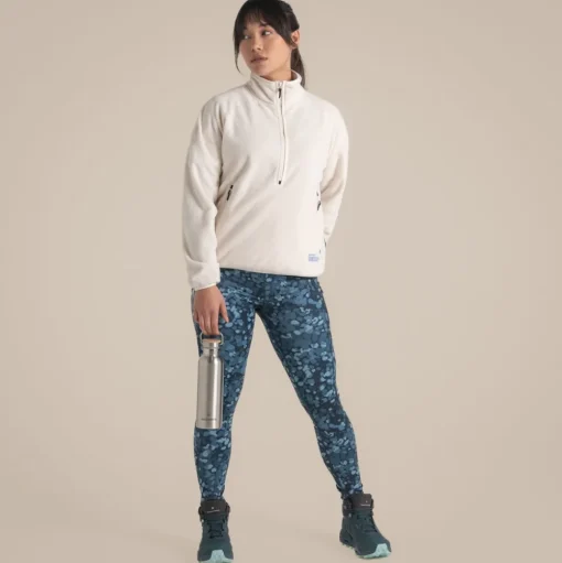 CO2 Renu Half Zip Fleece für Damen | Ecru