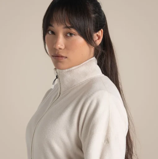 CO2 Renu Half Zip Fleece für Damen | Ecru