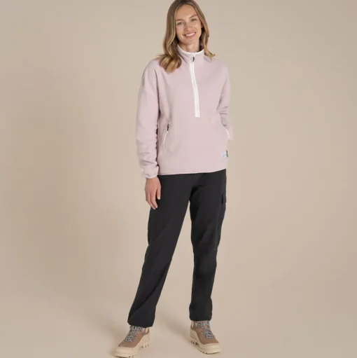 CO2 Renu Half Zip Fleece für Damen | Dusky Carnation
