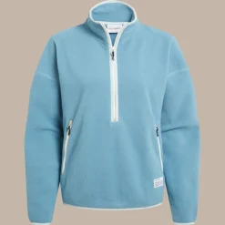 CO2 Renu Half Zip Fleece für Damen | Light Denim