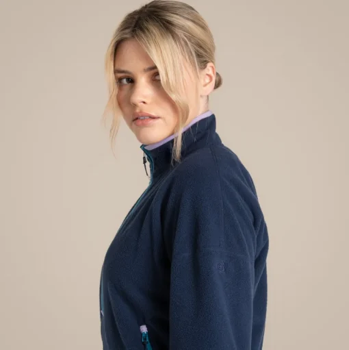 CO2 Renu Half Zip Fleece für Damen | Blue Navy