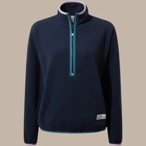 CO2 Renu Half Zip Fleece für Damen | Blue Navy