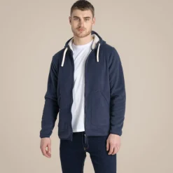 Colm Fleece mit durchgehendem Reißverschluss für Herren | Blue Navy
