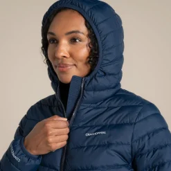 Compresslite IX isolierende Kapuzenjacke für Damen | Blue Navy
