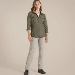 Damen NosiLife Adventure Langarmshirt III | Wild Olive