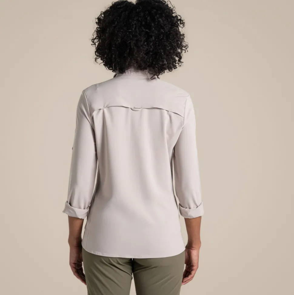 Damen NosiLife Pro Langarmshirt III | Soft Mushroom