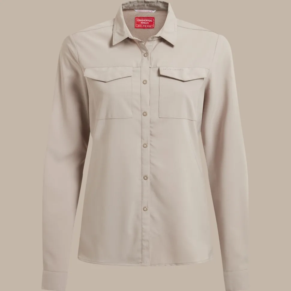 Damen NosiLife Pro Langarmshirt III | Soft Mushroom