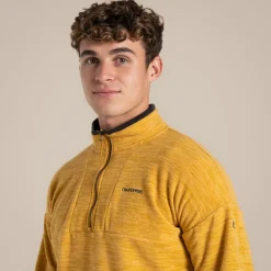 Esk-Fleecejacke mit halbem Reißverschluss für Herren | Warbler Yellow