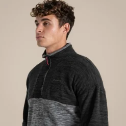 Esk-Fleecejacke mit halbem Reißverschluss für Herren | Cloud Grey