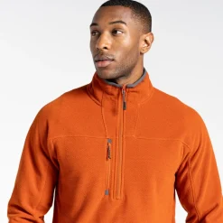 Expert Active Fleece mit halbem Reißverschluss | Potters Clay Marl
