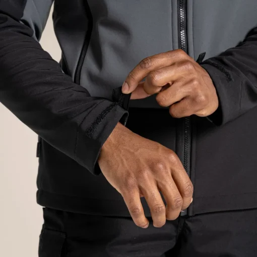 Expert Active Softshelljacke mit Kapuze | Carbon Grey / Black