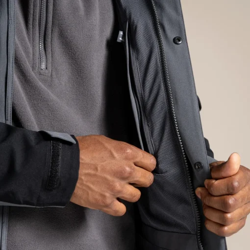 Expert Kiwi Pro Stretch Lange Jacke | Carbon Grey / Black
