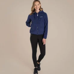 Grainne Fleece mit durchgehendem Reißverschluss für Damen | Indigo Blue