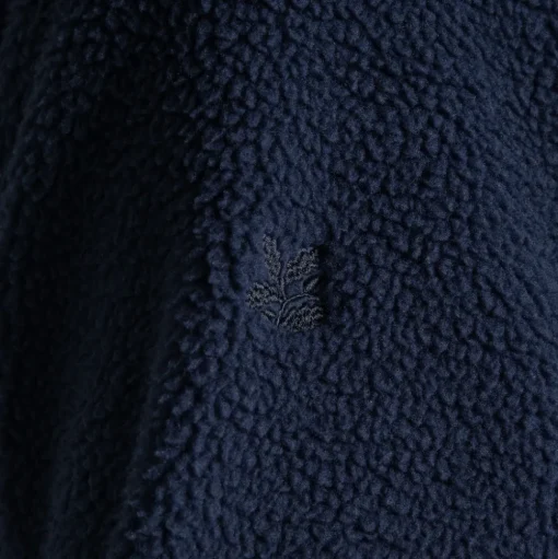 Hathers Half Zip Fleece für Herren | Blue Navy Print