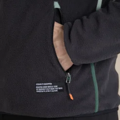 Herren CO2 Renu Fleece mit halbem Reißverschluss | Black Pepper