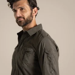 Herren NosiLife Adventure Langarmshirt III | Woodland Green