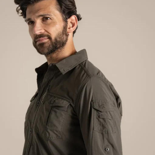 Herren NosiLife Adventure Langarmshirt III | Woodland Green