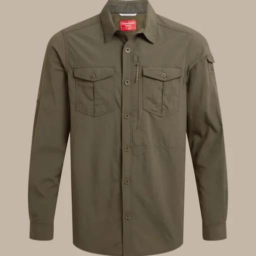 Herren NosiLife Adventure Langarmshirt III | Woodland Green