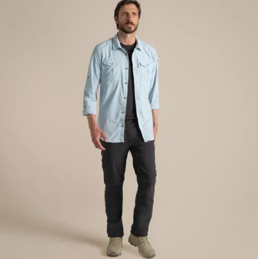 Herren NosiLife Adventure Langarmshirt III | Niagara Blue