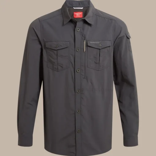Herren NosiLife Adventure Langarmshirt III | Black Pepper