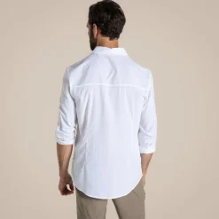 Herren NosiLife Nuoro Langarmshirt II | White