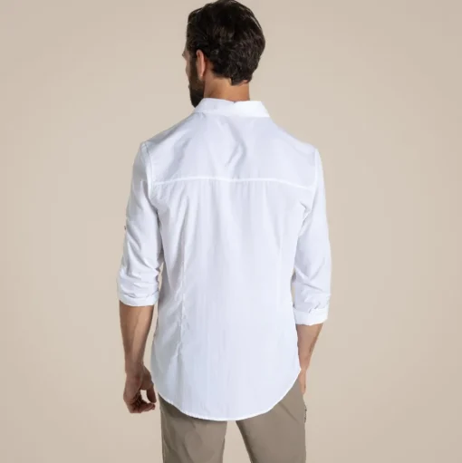 Herren NosiLife Nuoro Langarmshirt II | White