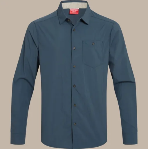 Herren NosiLife Nuoro Langarmshirt II | Blue Stone