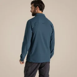 Herren NosiLife Pro Langarmshirt V | Blue Stone