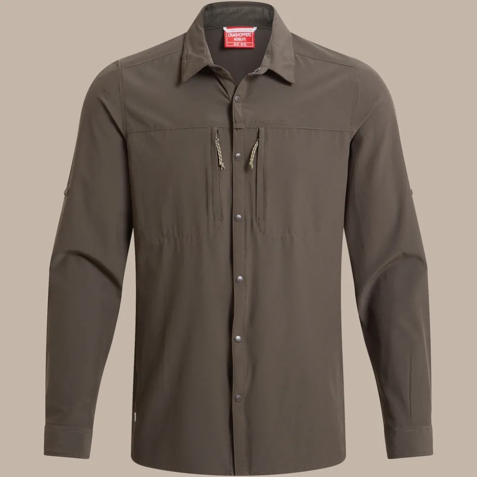 Herren NosiLife Pro Langarmshirt V | Woodland Green