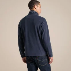 Herren-Fleecejacke Corey VI mit halbem Reißverschluss | Dark Navy / Blue Navy Marl
