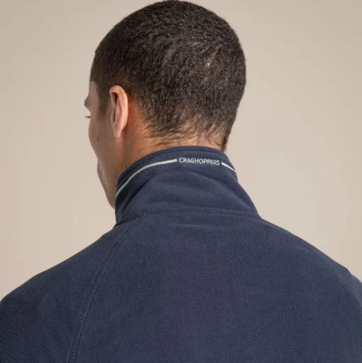 Herren-Fleecejacke Corey VI mit halbem Reißverschluss | Dark Navy / Blue Navy Marl