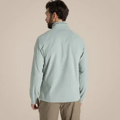 Herren-Fleecejacke Corey VI mit halbem Reißverschluss | Lichen Green