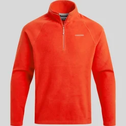 Herren-Fleecejacke Corey VI mit halbem Reißverschluss | Red Rock