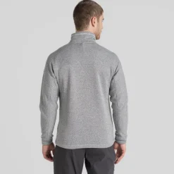 Herren-Fleecejacke Torney II mit durchgehendem Reißverschluss | Dove Grey Marl