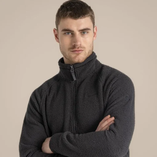 Karlton Full Zip Fleece für Herren | Black Pepper