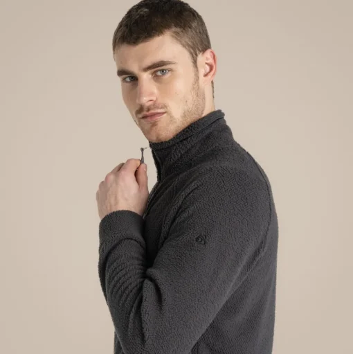 Karlton Full Zip Fleece für Herren | Black Pepper