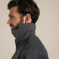 Kiwi-Kurzarmhemd für Herren | Dark Grey