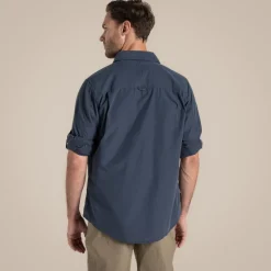 Kiwi-Langarmshirt für Herren | Ombre Blue