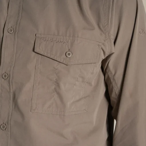 Kiwi-Langarmshirt für Herren | Pebble