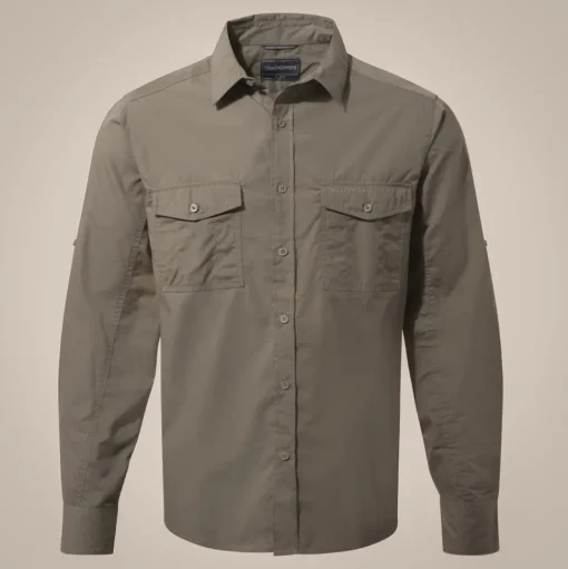 Kiwi-Langarmshirt für Herren | Pebble
