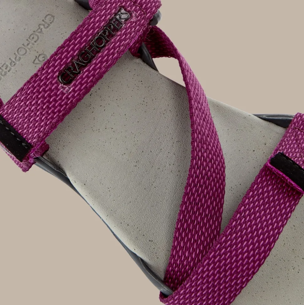 Lady Locke Sandalen für Damen | Charcoal / Raspberry