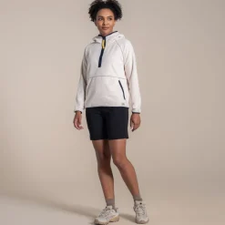 Laia Half Zip Fleece mit Kapuze für Damen | Ecru