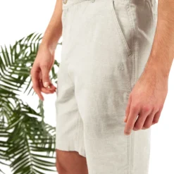 Leichte NosiBotanical Kier Shorts für Herren | Parchment Marl