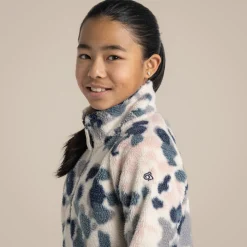 Mellows Half Zip für Kinder | Blue Navy Print